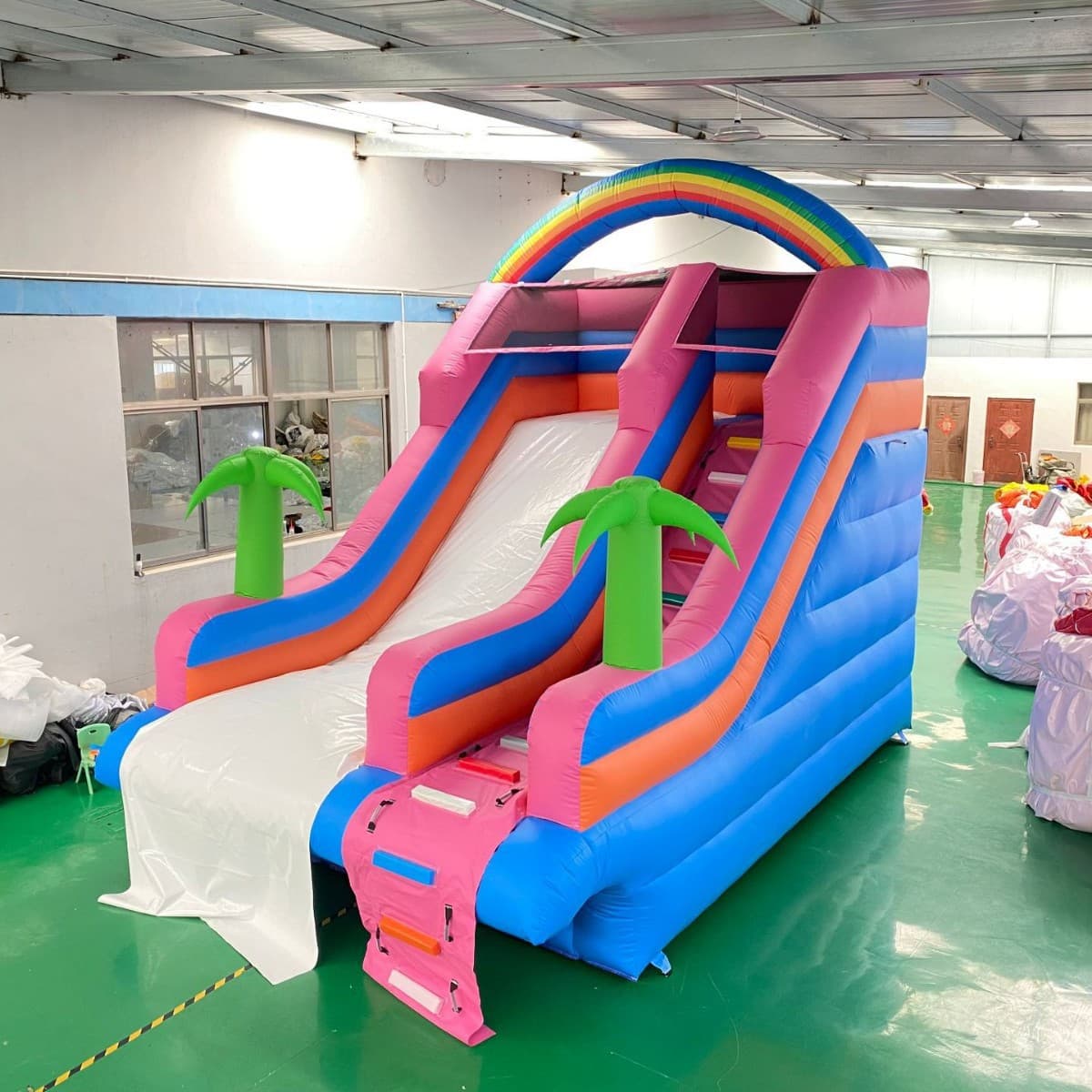 Inflatable Toy Triangular Slide Water Park Inflatable Pool Yacht Slide Play Castle Trampoline Ball Pit