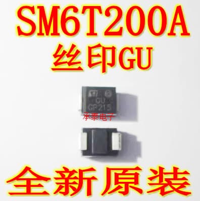 Surface mount TVS diodes SM6T200A (GU) SM6T200CA (OU) SMB - Brand new and original.
