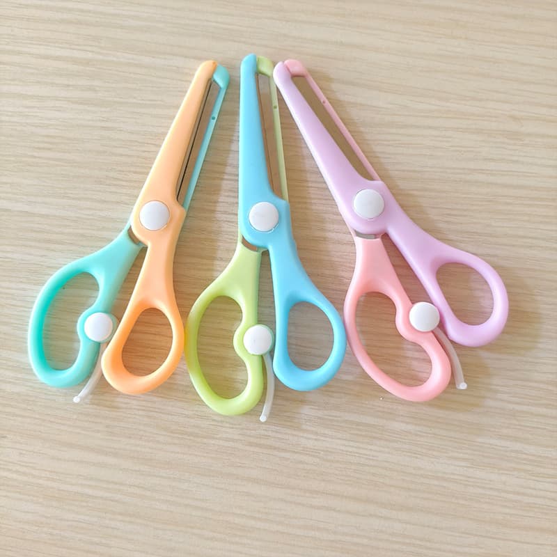 Little Fish Student Scissors Cartoon Effort-saving Safety Handmade Kindergarten Baby Small Scissors Safe Non-injurious