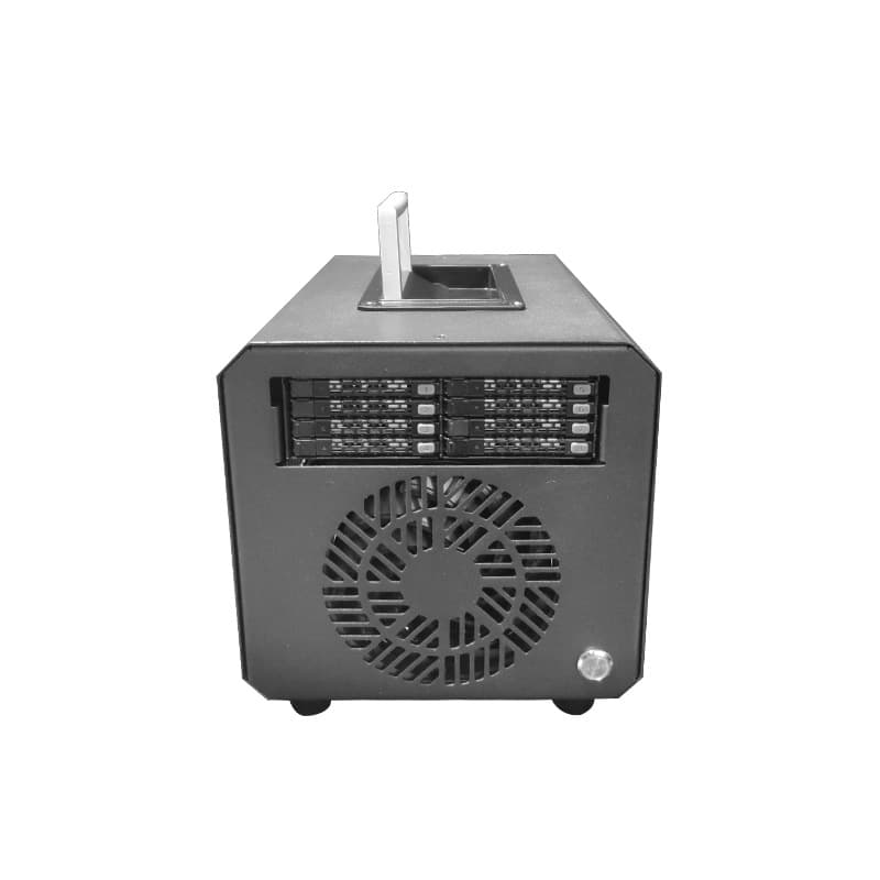 Landers 08CM Tower 8-bay SSD Thunderbolt 3 Silent Disk Array with Internal and External 12G Links for Desktop Desktop