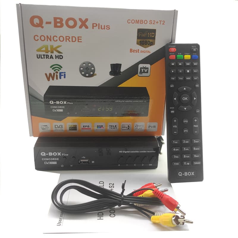 Africa Hot Selling DVB-T2 DVB S2 DVB-C COMBO Digital TV H.264 Set-Top Box Supports WiFi