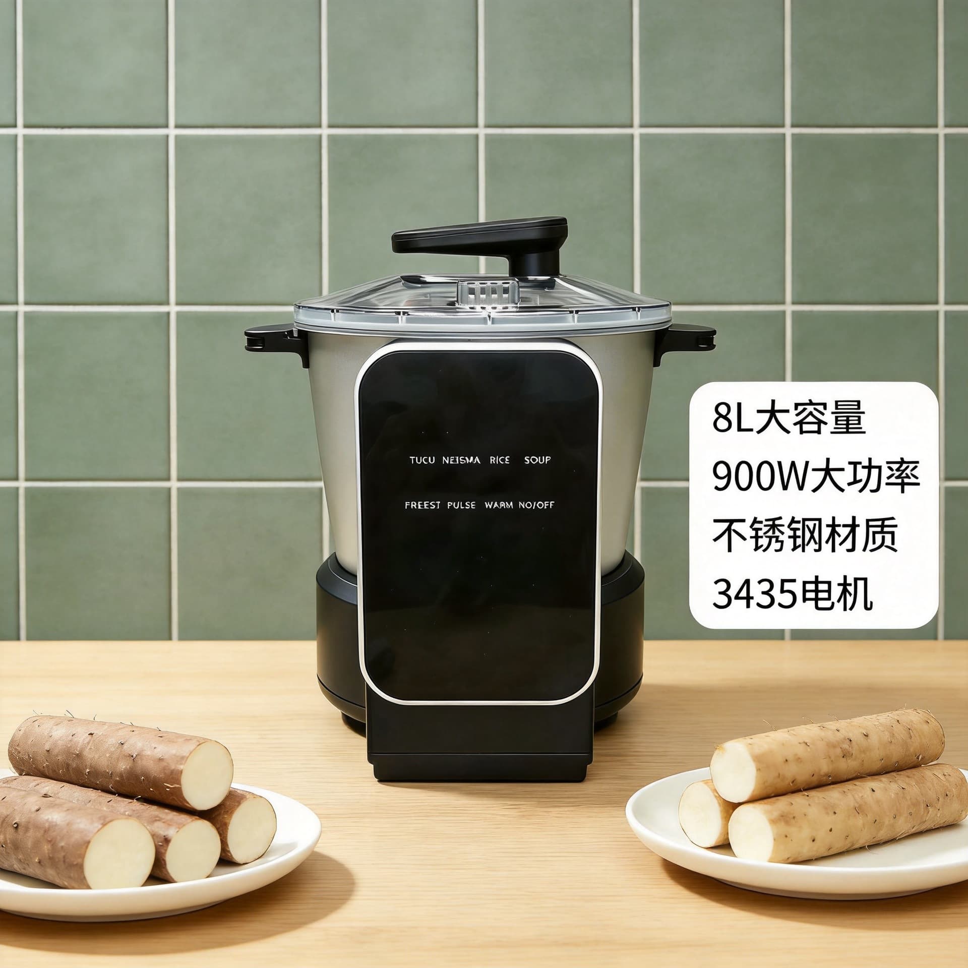 Fufu Maker Cross-Border Kitchen Heat Mixer Cassava Yam Meat Masher Machine Swallow Maker