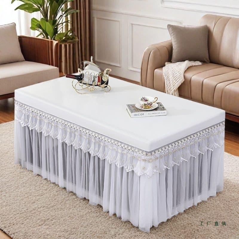 Fire table waterproof leather cover electric oven cover desktop oil-proof tea table cover electric heater heating table mat rectangular