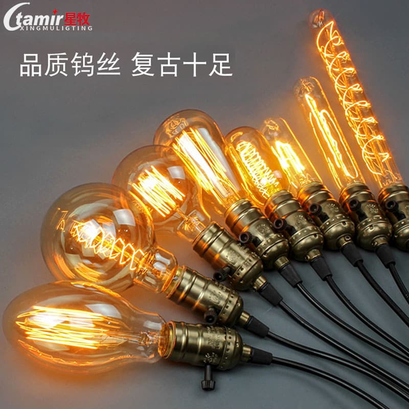E27 Screw Base Tungsten Filament Bulb, Edison LED Dimmable Retro Ambient Bulb, Pet Heating Bulb Wholesale
