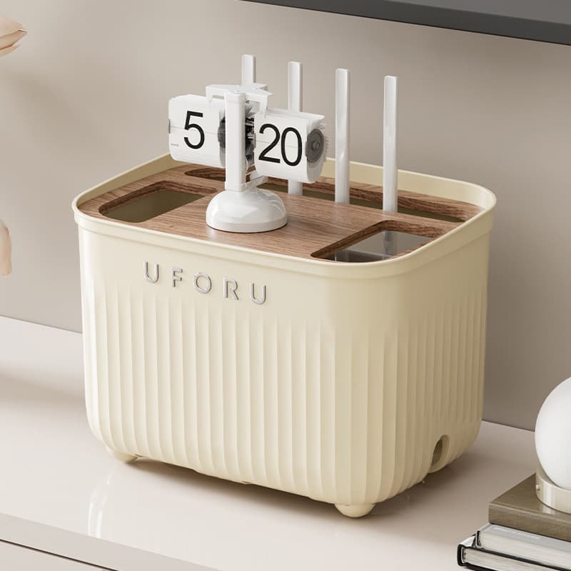 Router storage box, WiFi shelf, optical modem power strip, cable management, double-layer large capacity