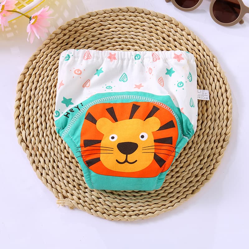 Baby Learning Pants Washable Cloth Diapers Training Pants for Boys and Girls Reusable Diaper Pants for Newborns Bread Pants