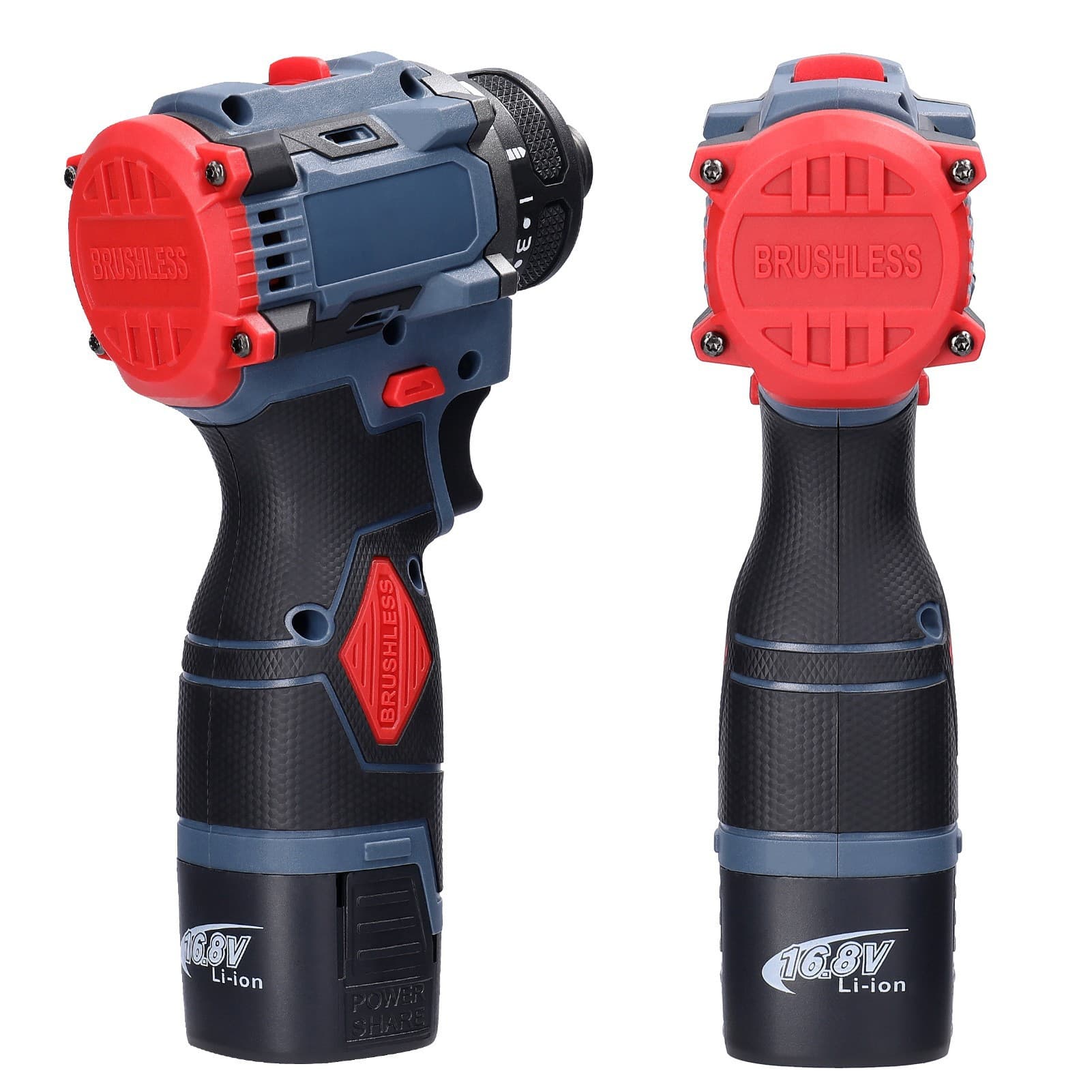 16.8V ratchet screwdriver machine brushless impact high-power high-speed rechargeable electric drill household drilling electric screwdriver
