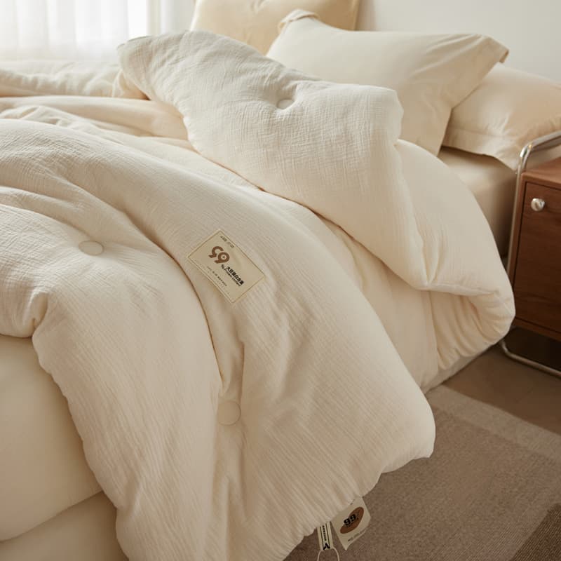 Mu Rong Organic Misty Yarn 99 Soybean Quilt, Double-Layer Gauze for Mother and Baby, All-Season Comforter Core