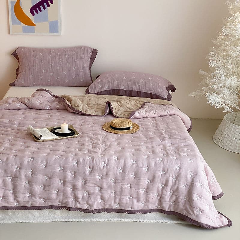 Pure Cotton Ten-Layer Gauze Puff Quilt, Cotton Gauze Quilt, Summer Air Conditioning Quilt, Autumn and Winter Breathable Quilt, Quilt Core
