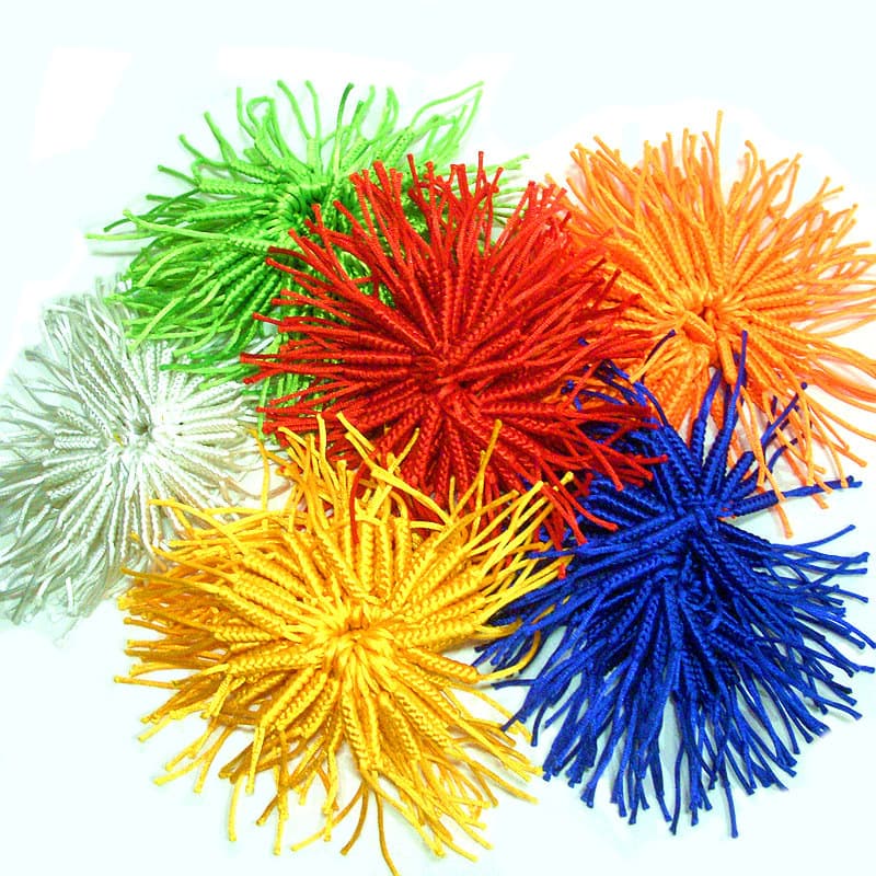 Tibetan Vajra Knot Car Hanging Decorative Small Nine Knot Small Cordyceps Handwoven Safety Knot Five-Color Thread Pendant