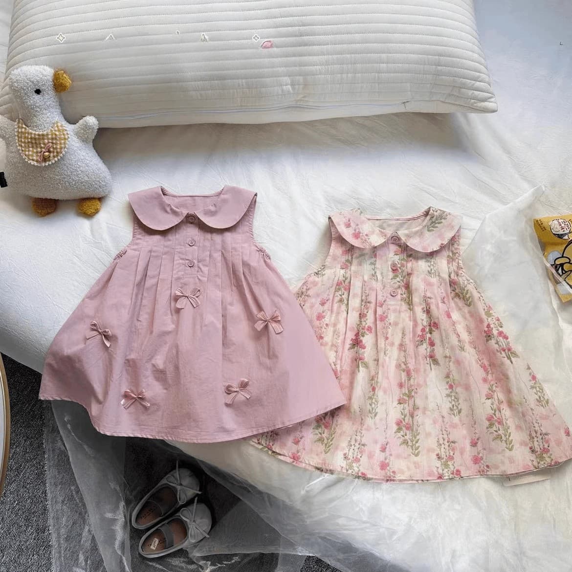 Girls' Dress 2026 New Style Baby Girl Vest Dress Toddler Summer Floral Dress Infant Princess Dress Summer Style