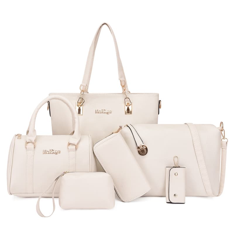 Factory Wholesale 2023 New Cross-Border Trend Six-Piece Set Parent-Child Bag Handbag Shoulder Bag Crossbody Women's Large Bag