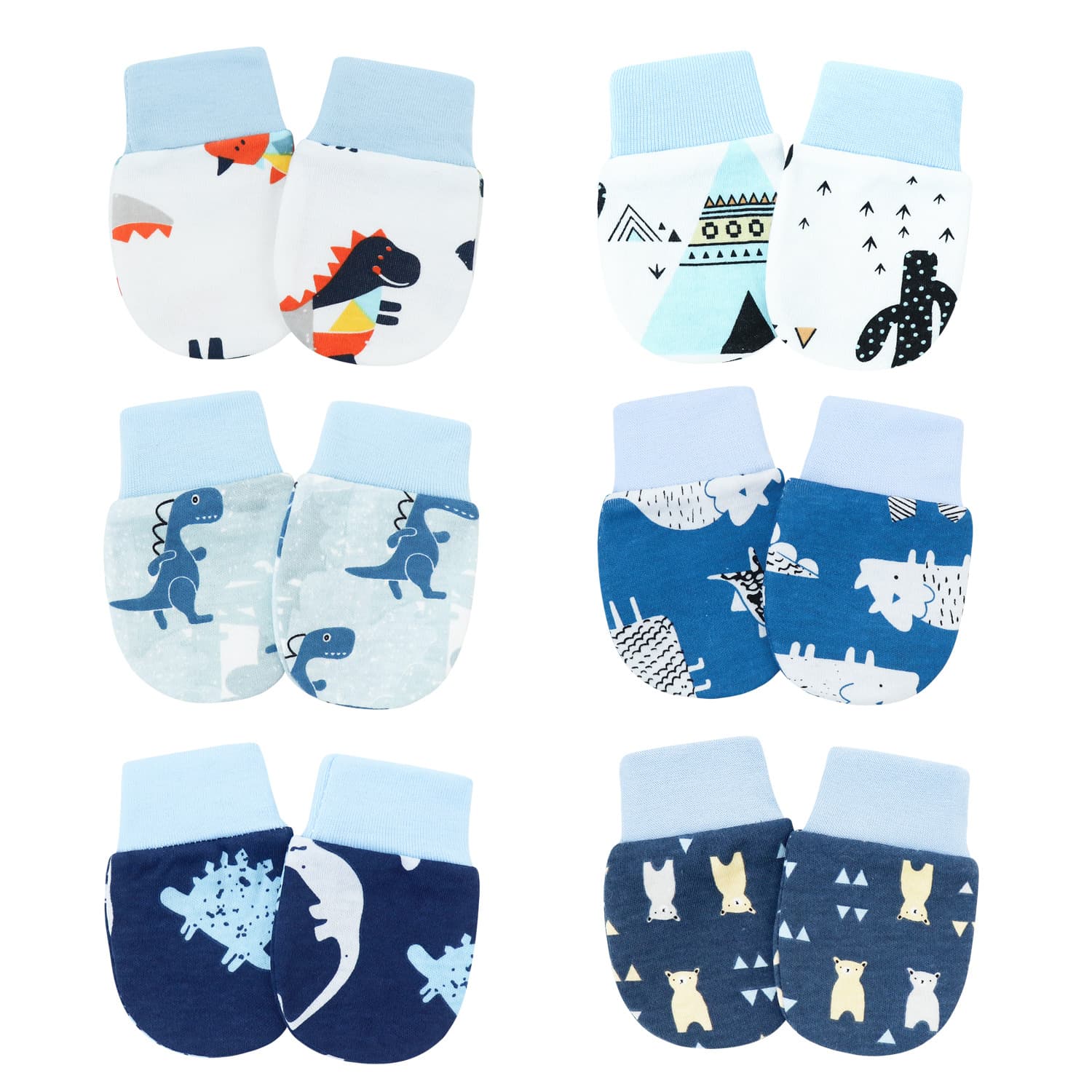 Baby Anti-Scratch Gloves, Newborn Mittens, Anti-Bite Hand Protectors, Cotton Foot Covers, Baby Products