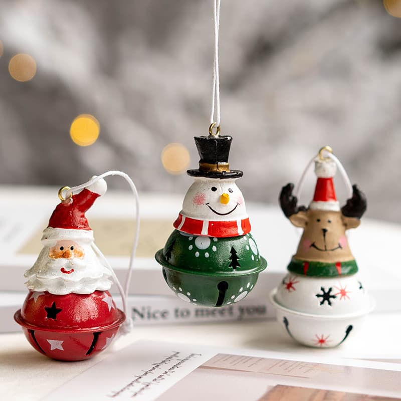 Cross-border new product Christmas bell pendant old man snowman elk pendant Christmas tree decoration Christmas decorations