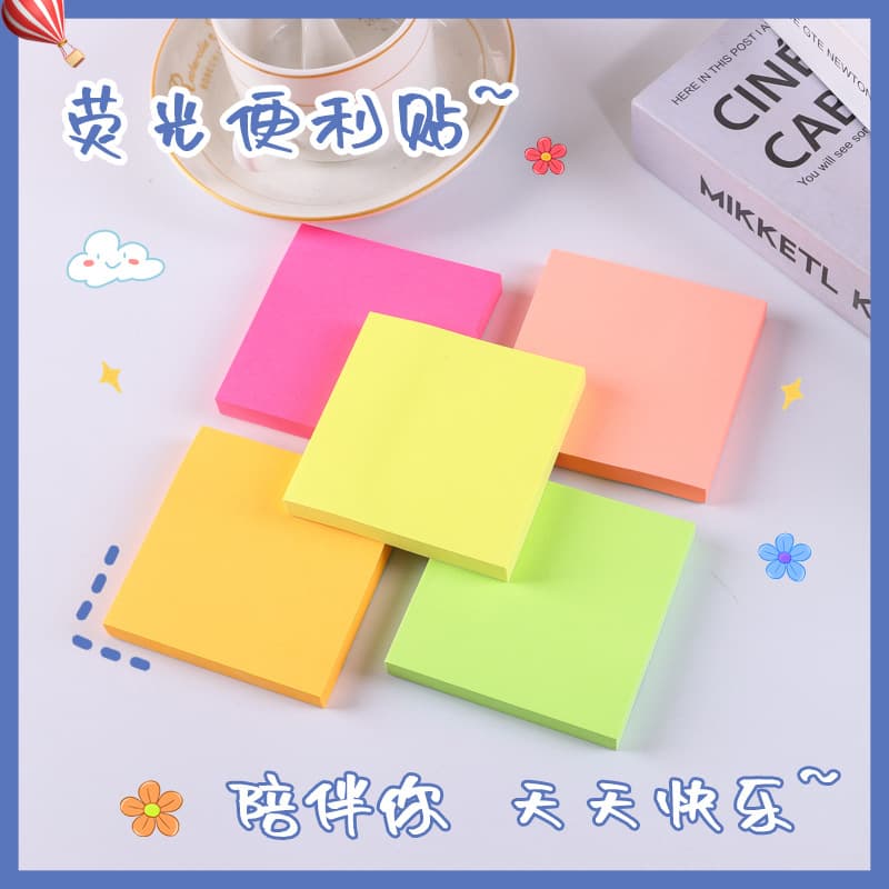 Paper colored post-it notes are sticky and simple, students n times square note-taking notes, easy-to-note post-it notes color