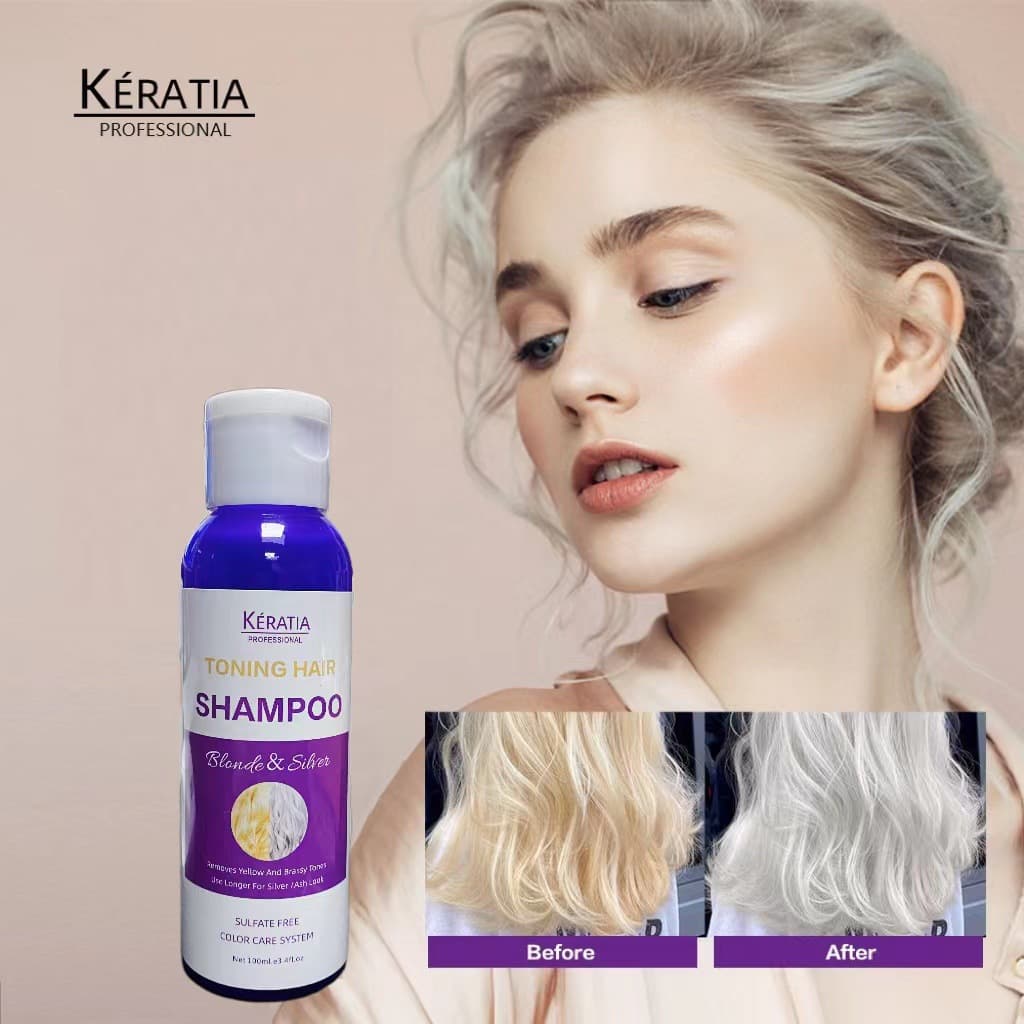 Professional Purple Shampoo for Removing Yellowing Hair 100ml Color Locking Temporary Hair Dye Universal Hair Type from China