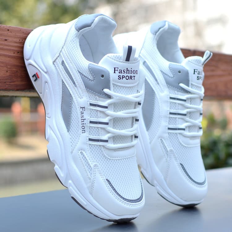 New Men's Dad Sneakers Breathable Mesh Shoes Soft Sole Non-Slip Sports Shoes Student Casual Running Shoes Versatile Agam Shoes