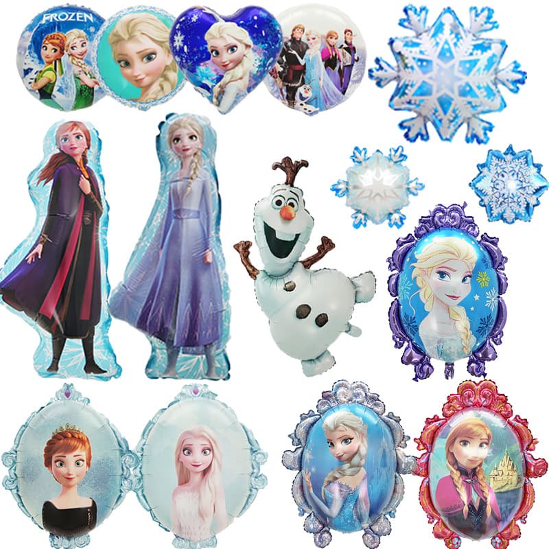 Cross-border new product Frozen Elsa Princess Balloon Magic Mirror Snowflake Anna Aluminum Film Balloon Birthday Arrangement Decoration