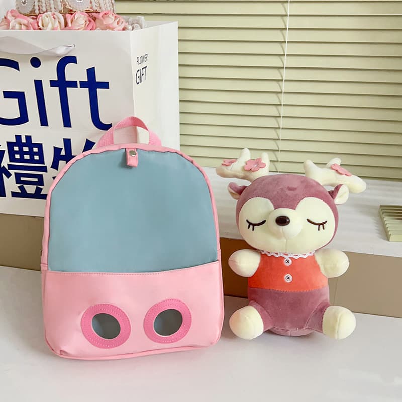Cartoon Plush Detachable Reindeer Cute Children's Small Backpack, Kindergarten Girls' Lightweight Fashion Cute Backpack