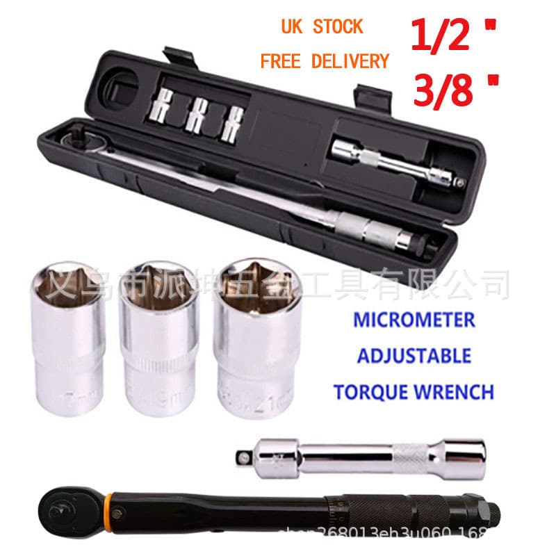 Preset torque wrench, multi-functional and versatile torque wrench with chrome-plated 45# steel handle and embossed graduations.