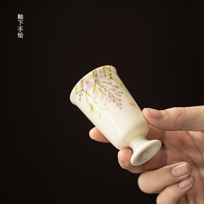 ✅ Underglaze hand-painted aroma cup, master cup, tea tasting cup, personal ladies Kung Fu tea set, tea drinking cup