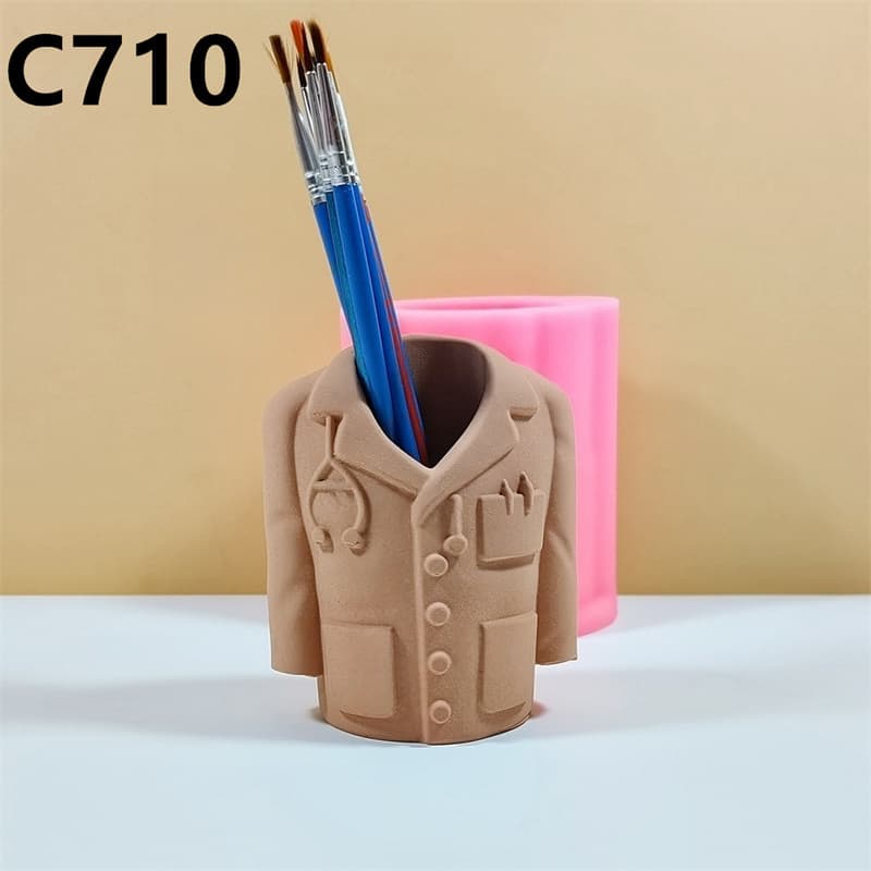 Clothing Vase Dry Flower Fresh Flower Silicone Mold DIY Handmade Plaster Concrete Home Decoration C710