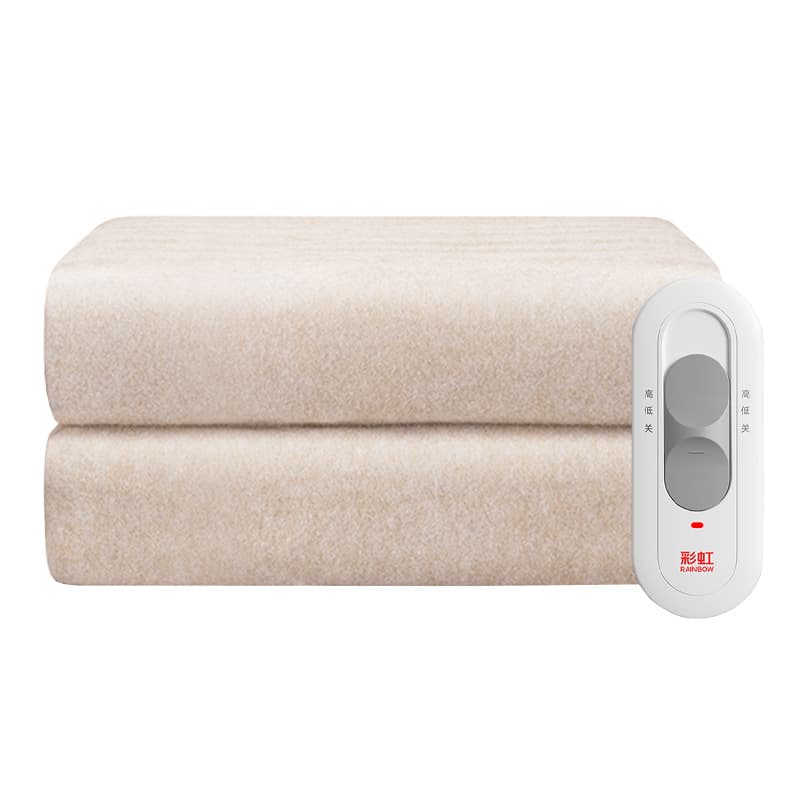 Rainbow Electric Blanket Double Home Dual Control Temperature Adjustable Anti-Mite Dehumidification Safe Student Dorm Single Mattress Pad KF