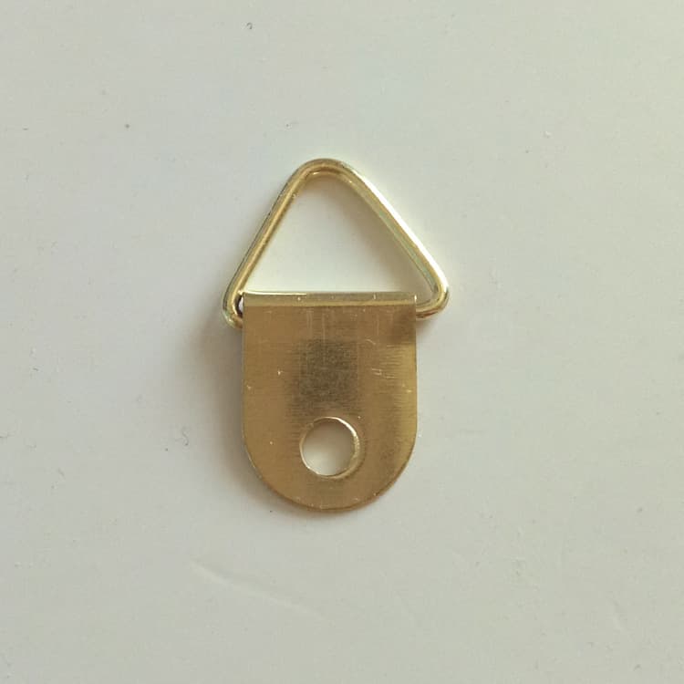 Mini Golden Small Triangle Hooks, Cross-Stitch Frame Hardware Accessories, Frame Hanging Rings Wholesale