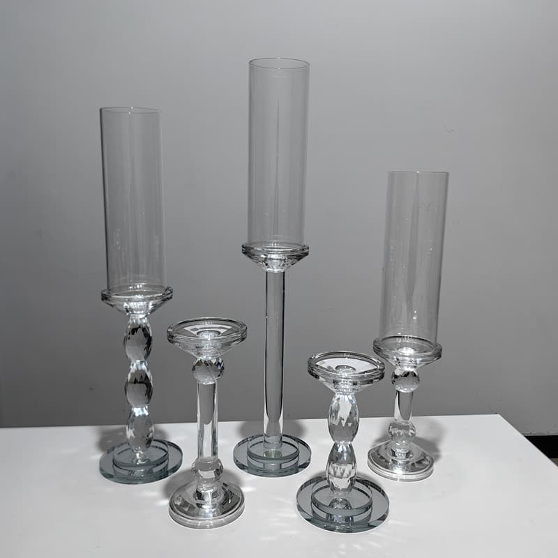 Supply of crystal road guide glass candle holder IKEA decorative candle holder ornaments hotel wedding supplies home