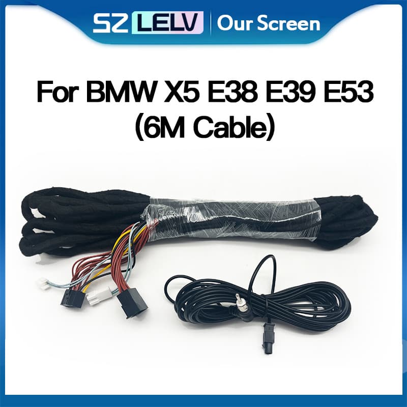 6m Extension Cable with FM AM Integrated Antenna for BMW X5 E38 E39 E53 Navigation Player