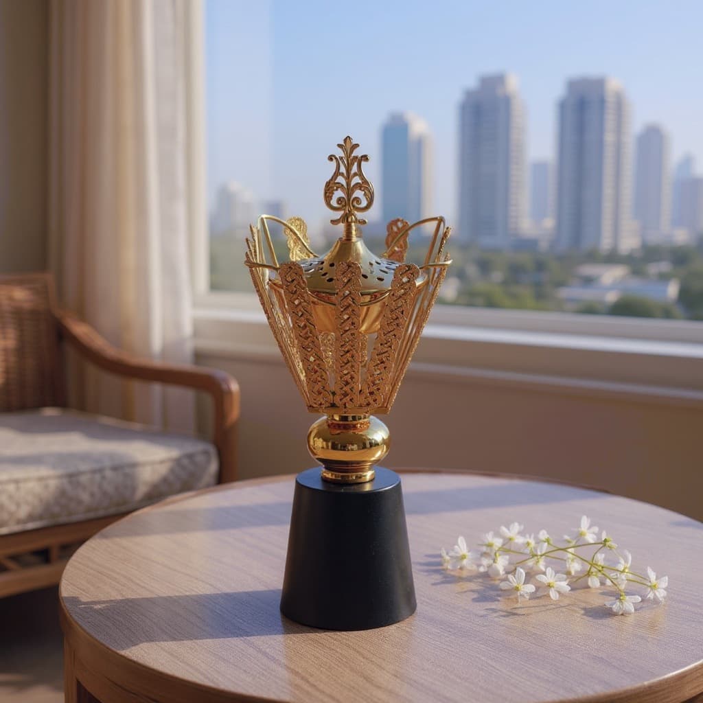 Arabic Home Electric Incense Burner, Exquisite Household Sandalwood Burner, Metal Plug-in Incense Stove, Middle Eastern Incense Burner for Cross-Border Supply