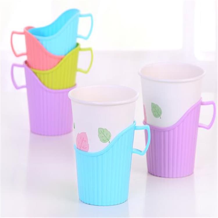 Disposable Paper Cup Holder, Thickened Cup Tray, Plastic Cup Stand, Paper Cup Rack, Hot Water Insulation Sleeve Wholesale