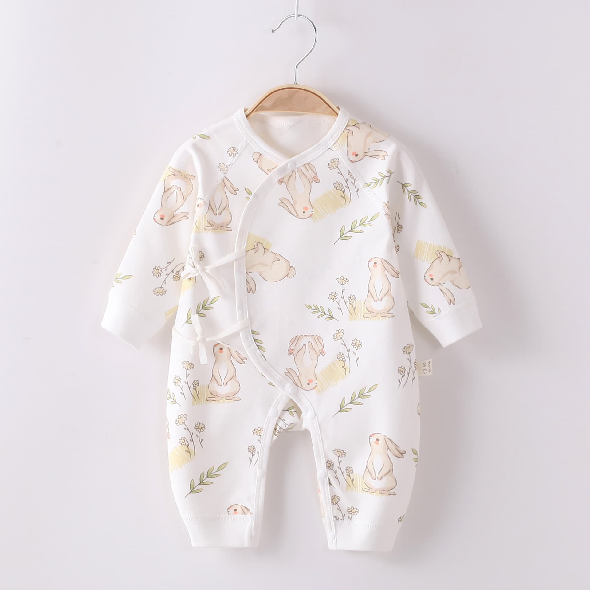Newborn Baby Clothes, Spring and Summer, Newborn Monk Robe Bodysuit, Pure Cotton, Infant Baby Romper and Crawling Suit