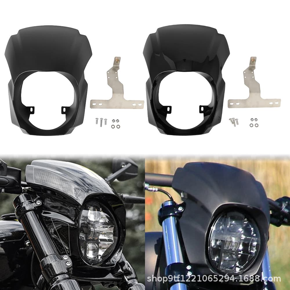 For Harley Softail Breakout Modified Aggressor Fairing Headlight Cover Headlight Hood 18-22 Models