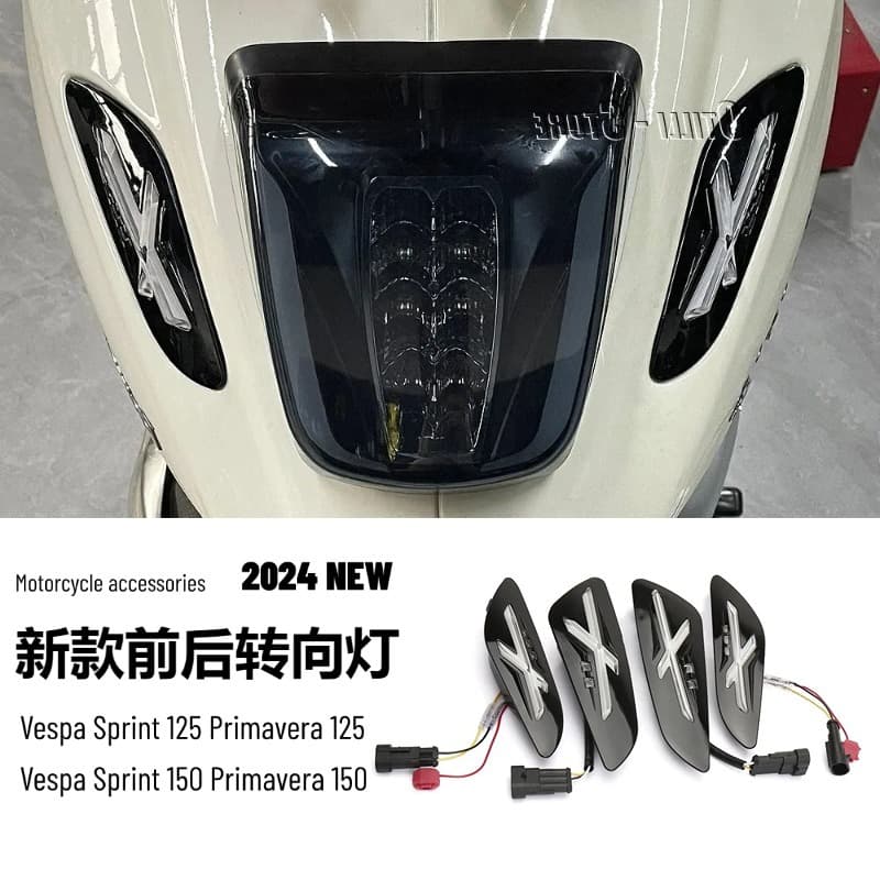 Motorcycle accessories Vespa Sprint 125 Spring Sprint X front and rear turn signals and tail lights