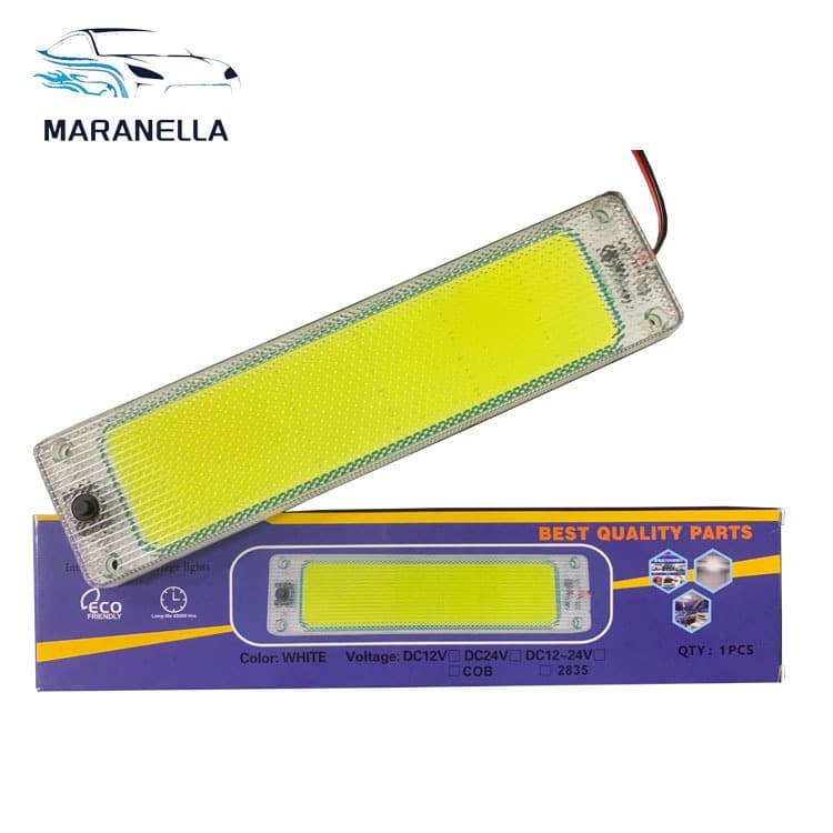 New Cross-Border LED 12-24V Wide Voltage 2835 Automotive COB Truck Cargo Light Charging Roof Interior High Brightness