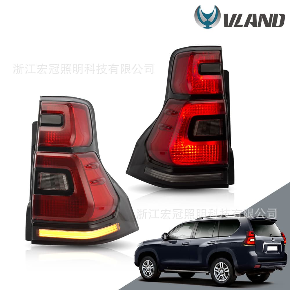 Modified Rear Tail Light Compatible with 10-16 Toyota Lexus GX 460 Prado Turn Signal LED Tail Light Assembly
