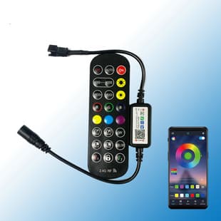 5V12V-24V Dreamcolor RGB Controller Baolian Lamp Bluetooth Mobile APP LED Seven-color Full-color Light Strip Dimmer