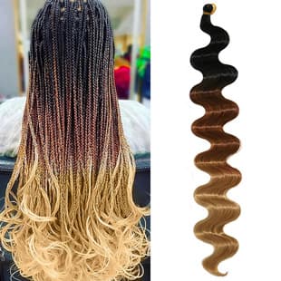 Cross-border Body Wave Hair Bundles European and American Snake Curly Hair Extensions for Women Big Wave Hair Bundles Synthetic Braiding Crochet Hair Wig