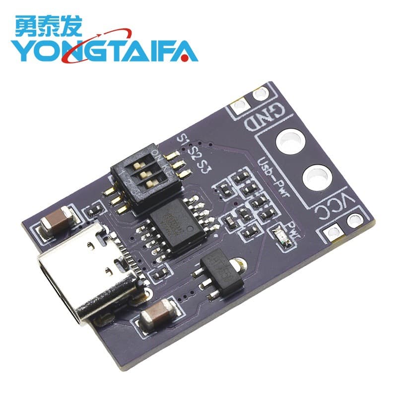 PD/QC/AFC Fast Charge Trigger Supports 5V 9V 12V 15V 20V Fixed Voltage Output