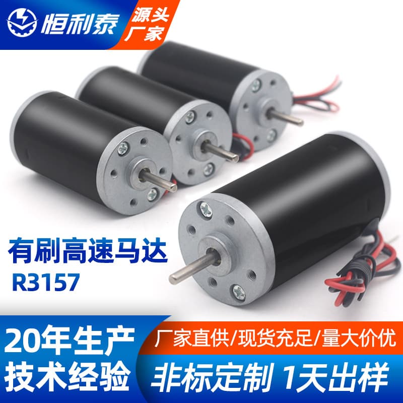 Henglitai / Custom R3157 Micro Permanent Magnet DC Motor 31ZY Steel Tube Motor Push Rod