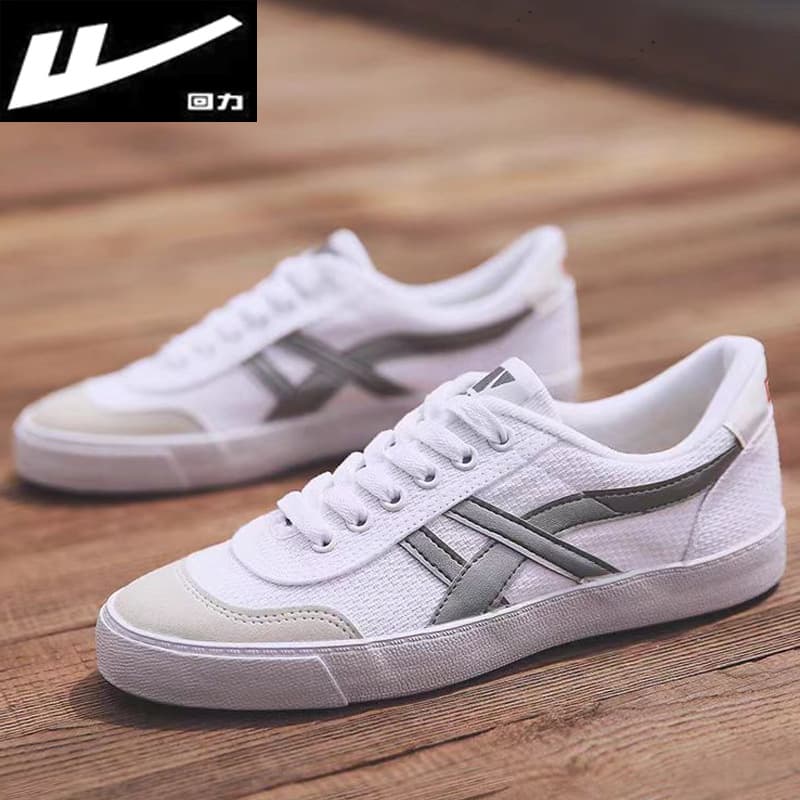 Men's Canvas Shoes, Middle and High School Student School Shoes, Durable Tennis Shoes, White Sneakers, Casual Sports Shoes