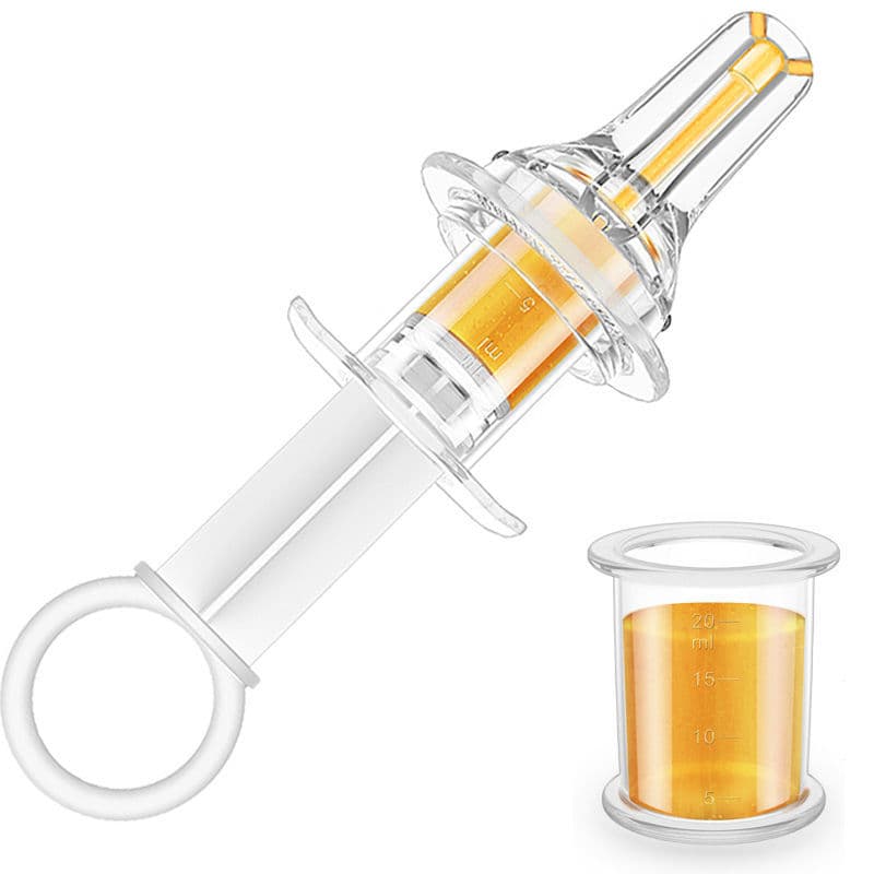 Baby medicine feeder, liquid silicone nipple-type medicine feeder, anti-choking syringe-type water feeder