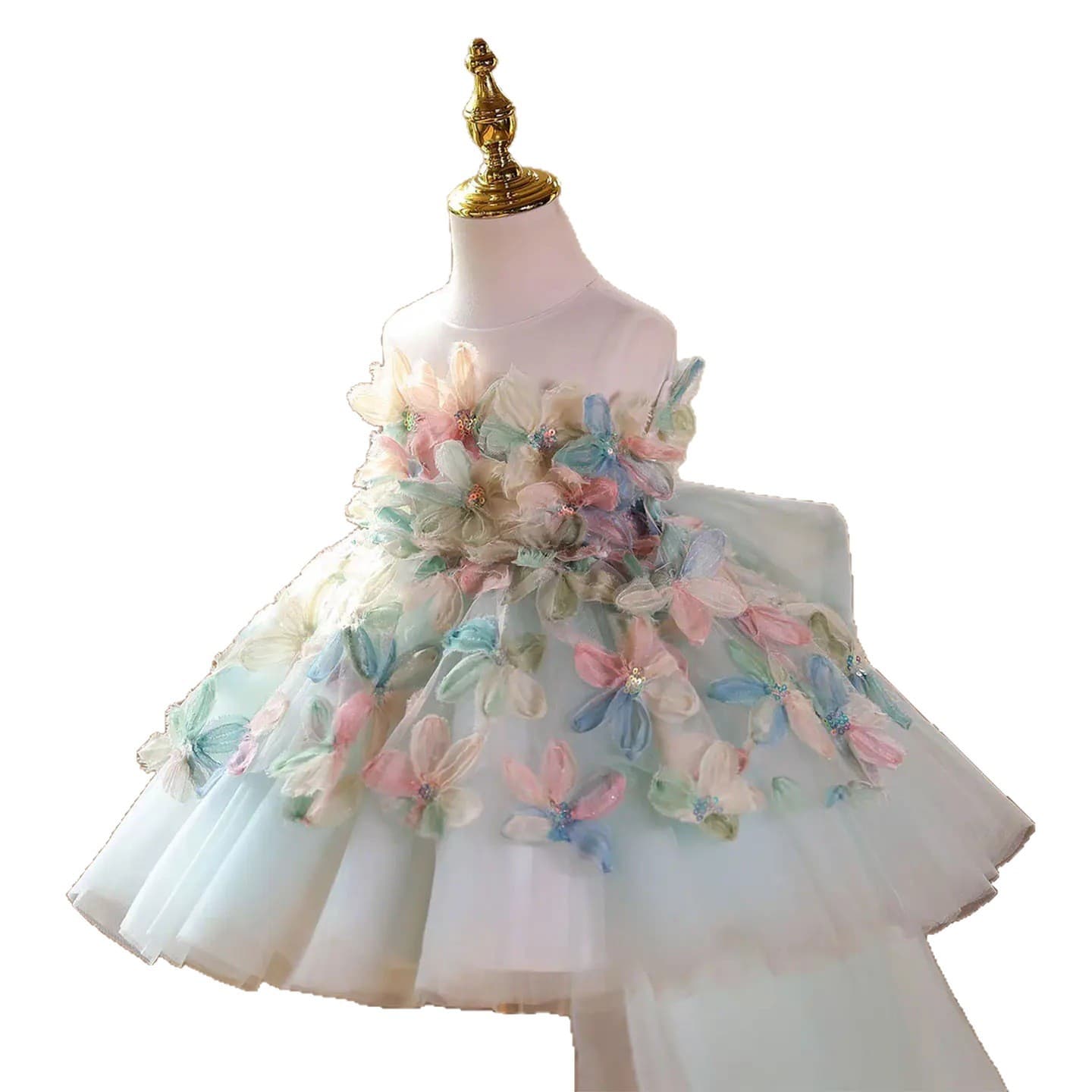 Children's Princess Dress for Girls Birthday, Host, Piano Performance, Formal Gown