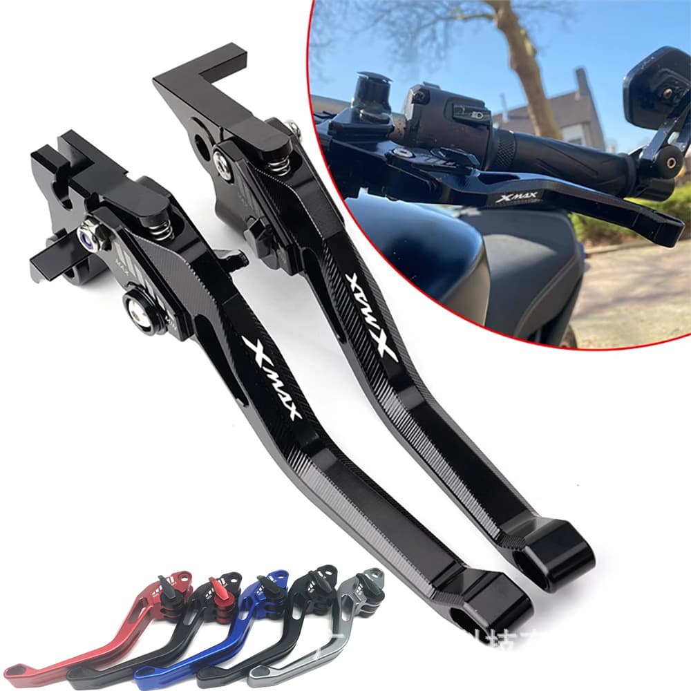 Effort-Saving Motorcycle Brake Clutch Handlebar XMAX/NMAX Two-Finger Bull Horn Pull Rod Brake Lever Customizable Size 20cm