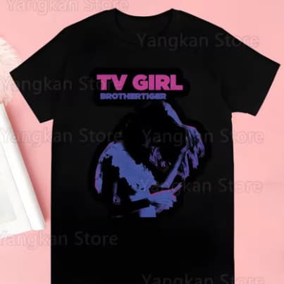 Tv Girl Women Tshirt Harajuku Lady Letter Print T shirt