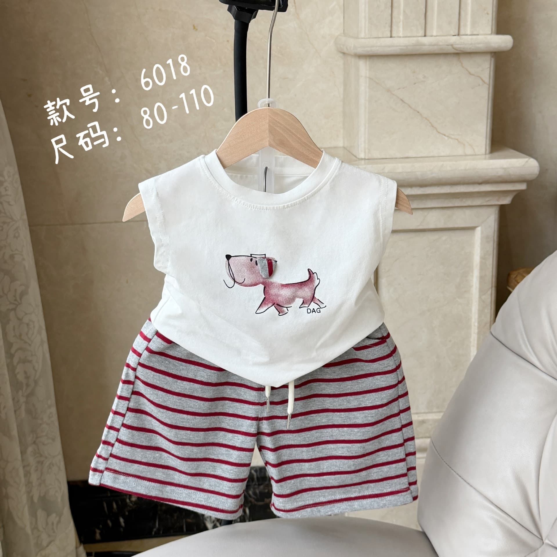 Children's vest set pure cotton summer new style boys summer clothing baby T-shirt clothing thin children's clothing