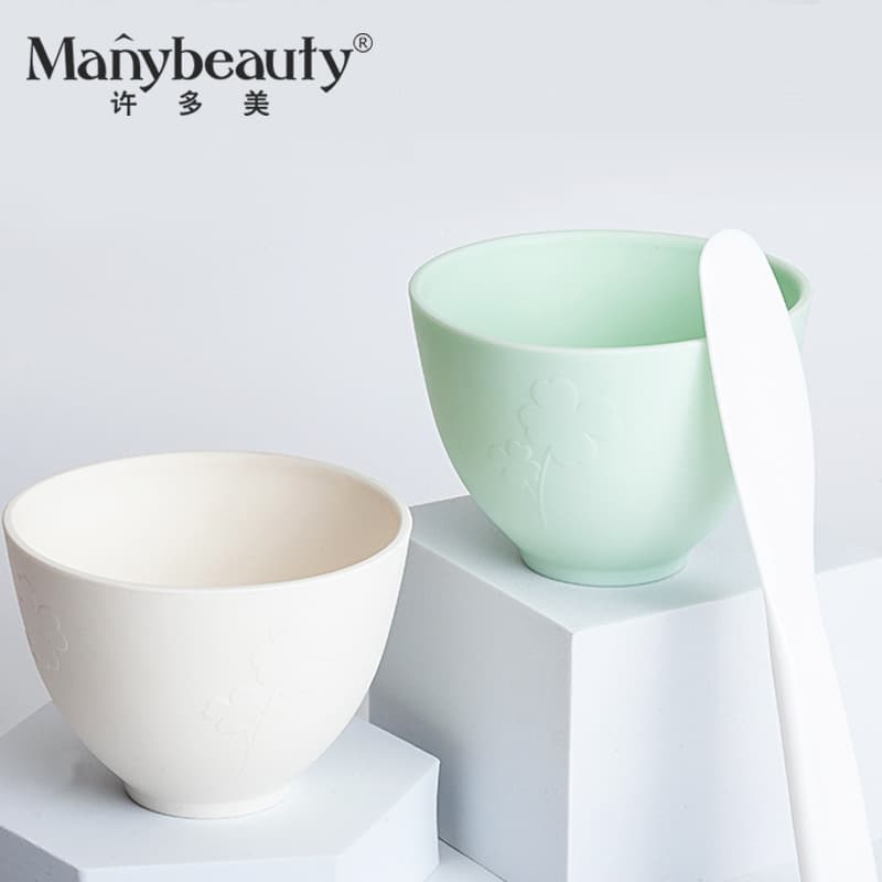 Silicone Face Mask Bowl Soft Mixing Bowl Spoon Stick Stirring Tool 3-Piece Set Scraper Beauty Salon Facial Spa Special