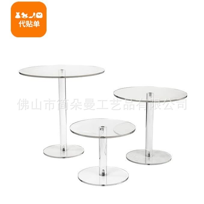 Clear Acrylic Cake Stand Easy Disassembly Wedding Ceremony Birthday Cake Stand Wedding Dessert Display Rack