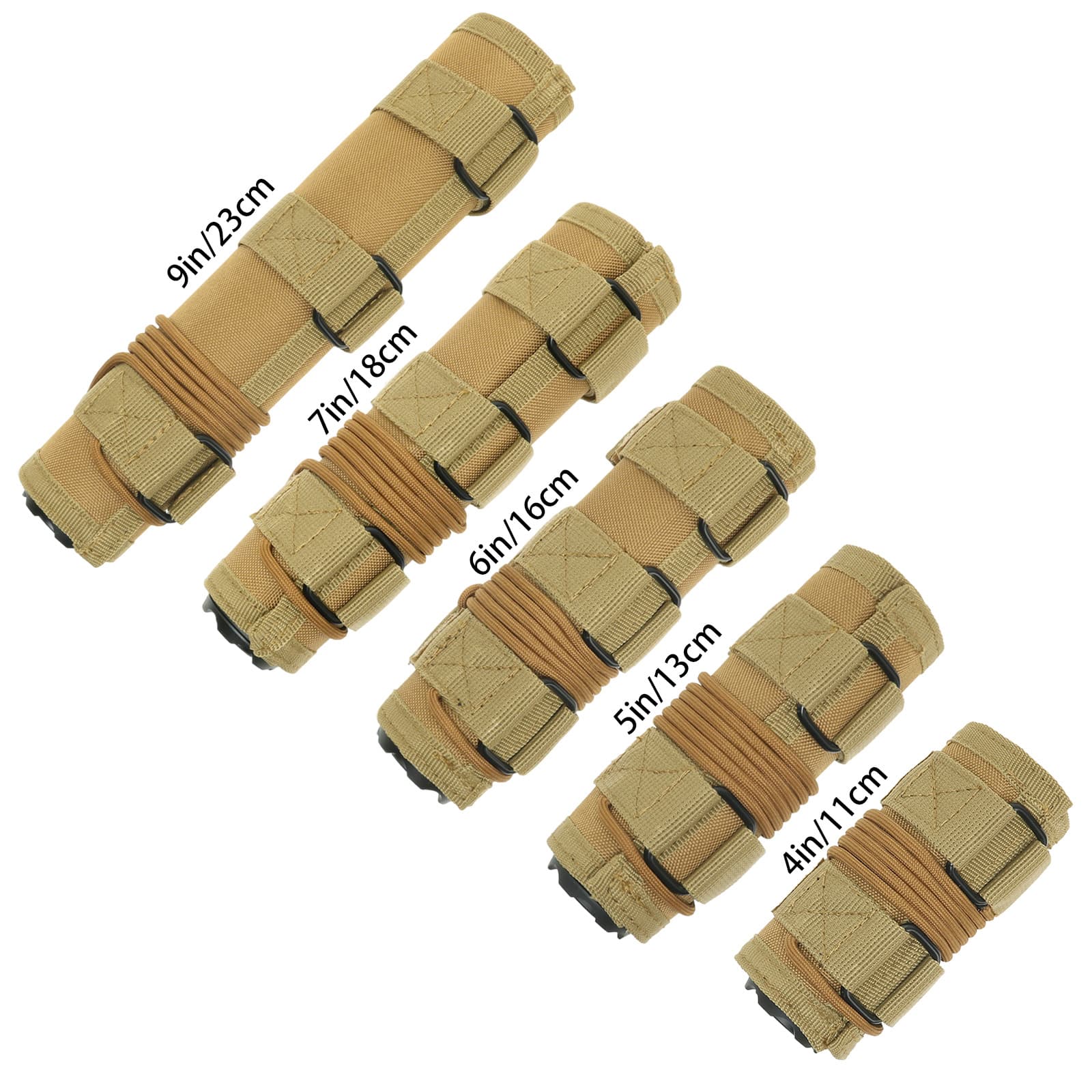Tactical Silencer Cover 4/5/6/7/9 Inch Sniper Camouflage COS Outdoor CS Shooting Protective Gear